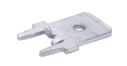 Produktfoto 1 von TE Connectivity FASTON .250 Flachsteckhülse, Schwarz, Unisoliert, 6.35 x 0.84 mm, Stecker