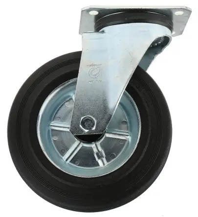 Produktfoto 1 von LAG Drehbar Rolle, Rad ø 200 mm, 230 kg, Ges H. 240 mm, Rad B. 50 mm