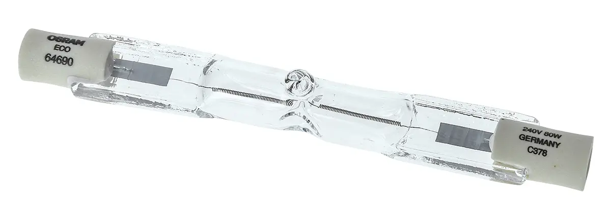 Produktfoto 1 von Osram HALOLINE PRO Linear Halogenstab 230 V ac / 80 W, 1450 lm, R7S Sockel, Ø 12 mm x 74.9 mm