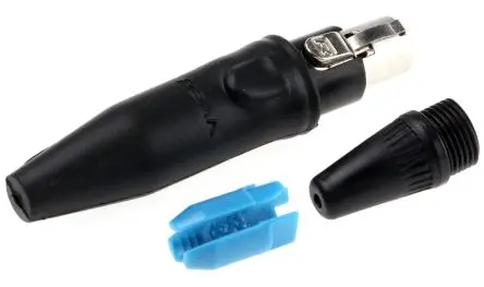 Produktfoto 1 von Re-An Products Gerade 3-polig Kabel Buchse Gold Schwarz XLR-Steckverbinder