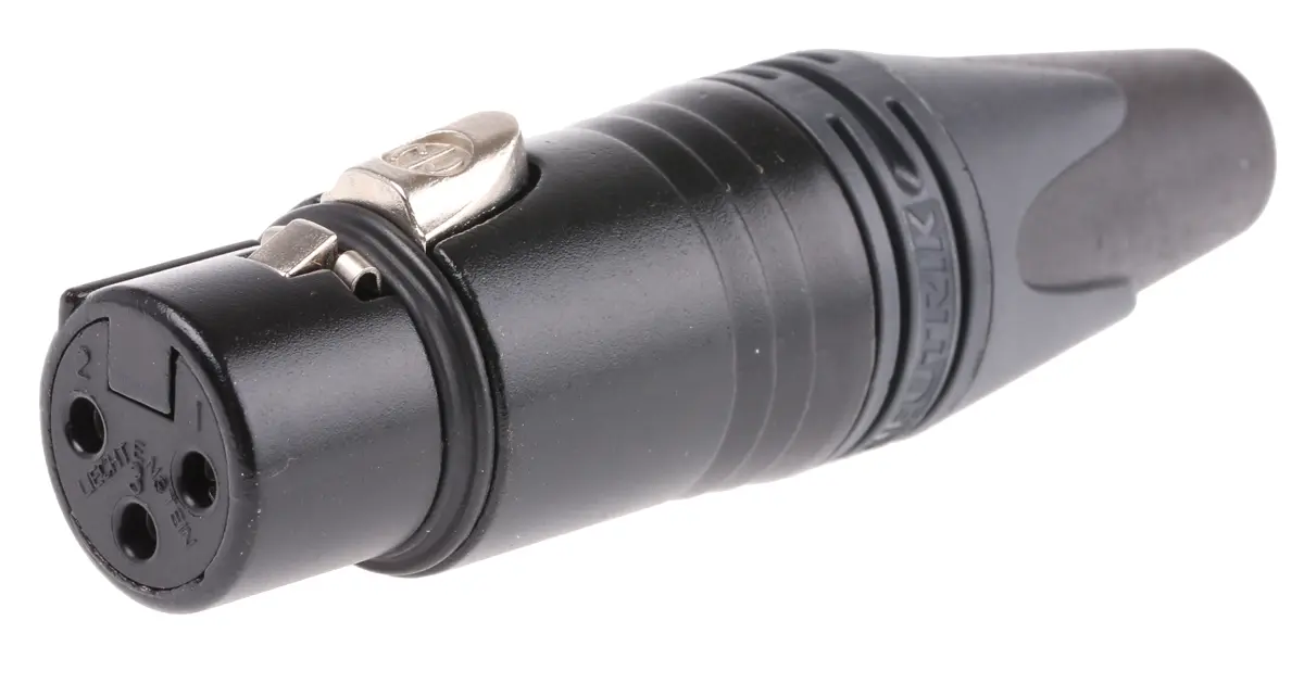 Produktfoto 1 von Neutrik Gerade 3-polig Kabel Buchse Silber XLR-Steckverbinder, 50 V