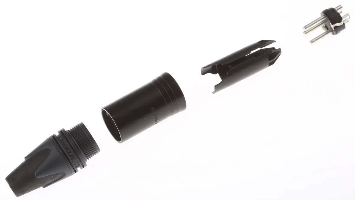 Produktfoto 1 von Neutrik Gerade 3-polig Kabel Stecker Silber Natur XLR-Steckverbinder, 50 V