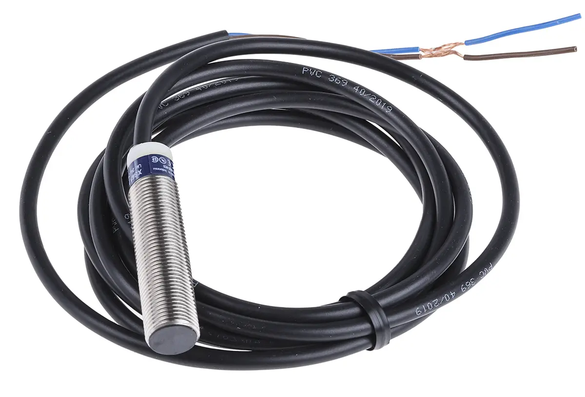 Telemecanique Sensors XS M12 Näherungssensor Induktiv, Gewinderohr 4 mm 2-Draht 20 264 V ac/dc / 200 mA NC, IP68, IP69K