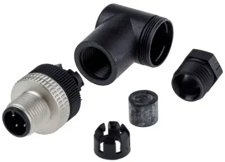 Produktfoto 1 von Telemecanique Sensors XZCC 6 mm M12 Rundsteckverbinder Stecker 4-polig Stecker 3A Kabel IP67
