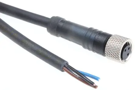 Produktfoto 1 von Telemecanique General Purpose, 3-polig Sensor-Betätigungselementkabel, Gerade Buchse 3 / Nicht abgeschlossen, Länge 2 m