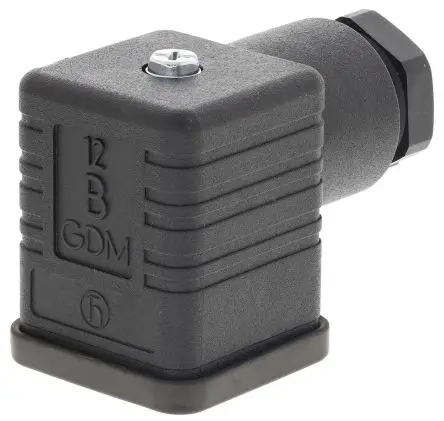 Produktfoto 1 von Telemecanique Sensors DIN 43650 Ventilsteckverbinder Typ A 2 Buchse / 240V Kontrollleuchte, PG11 Schraubanschlussklemme,