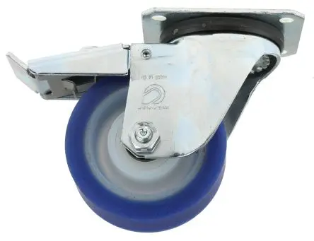 Produktfoto 1 von LAG Gebremst, schwenkbar Rolle, Rad ø 100 mm, 200 kg, Ges H. 129 mm, Rad B. 40 mm