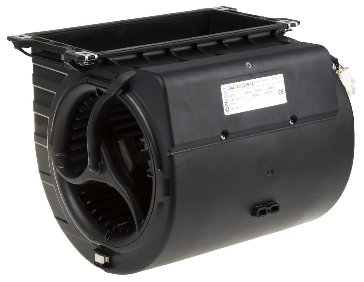 Produktfoto 1 von ebm-papst D4E146 Zentrifugallüfter, Zentrifugal, 230V ac, AC, 565 m³/h 216 mm, 46 dB 203mm, 780 U/min 203 mm, Kugel