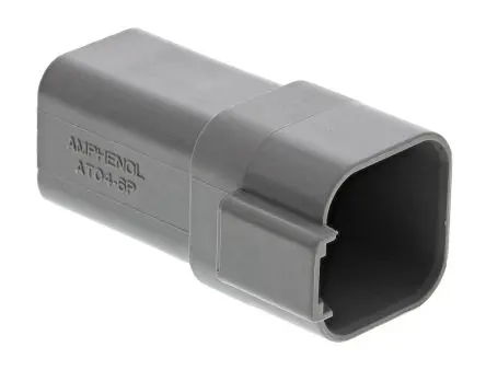 Produktfoto 1 von Amphenol Industrial AT Kfz-Steckverbinder, Kabel, Netzstecker, Crimpbefestigung, Buchse, 6-polig, Grau / 4-reihig,