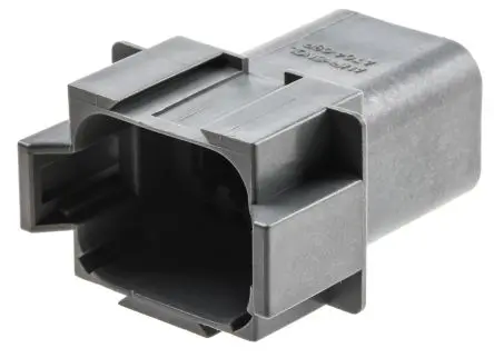 Produktfoto 1 von Amphenol Industrial AT Kfz-Steckverbinder, Kabel, Netzstecker, Crimpbefestigung, Buchse, 8-polig, Grau / 4-reihig,