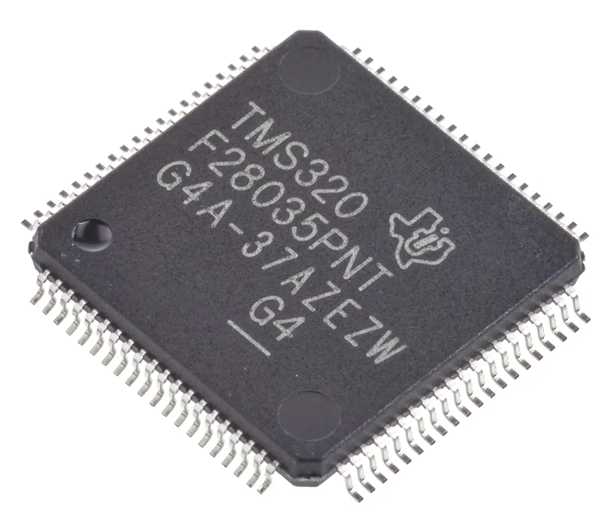 Produktfoto 1 von Texas Instruments Mikrocontroller AEC-Q100 TMS320F2803x C28x 32 bit Oberfläche 128kB Flash LQFP 80-Pin 60 MHz 20 kB RAM