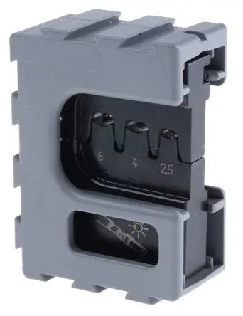 Produktfoto 1 von RS PRO Crimp-Matrizensatz Schwarz, Crimpmatrize