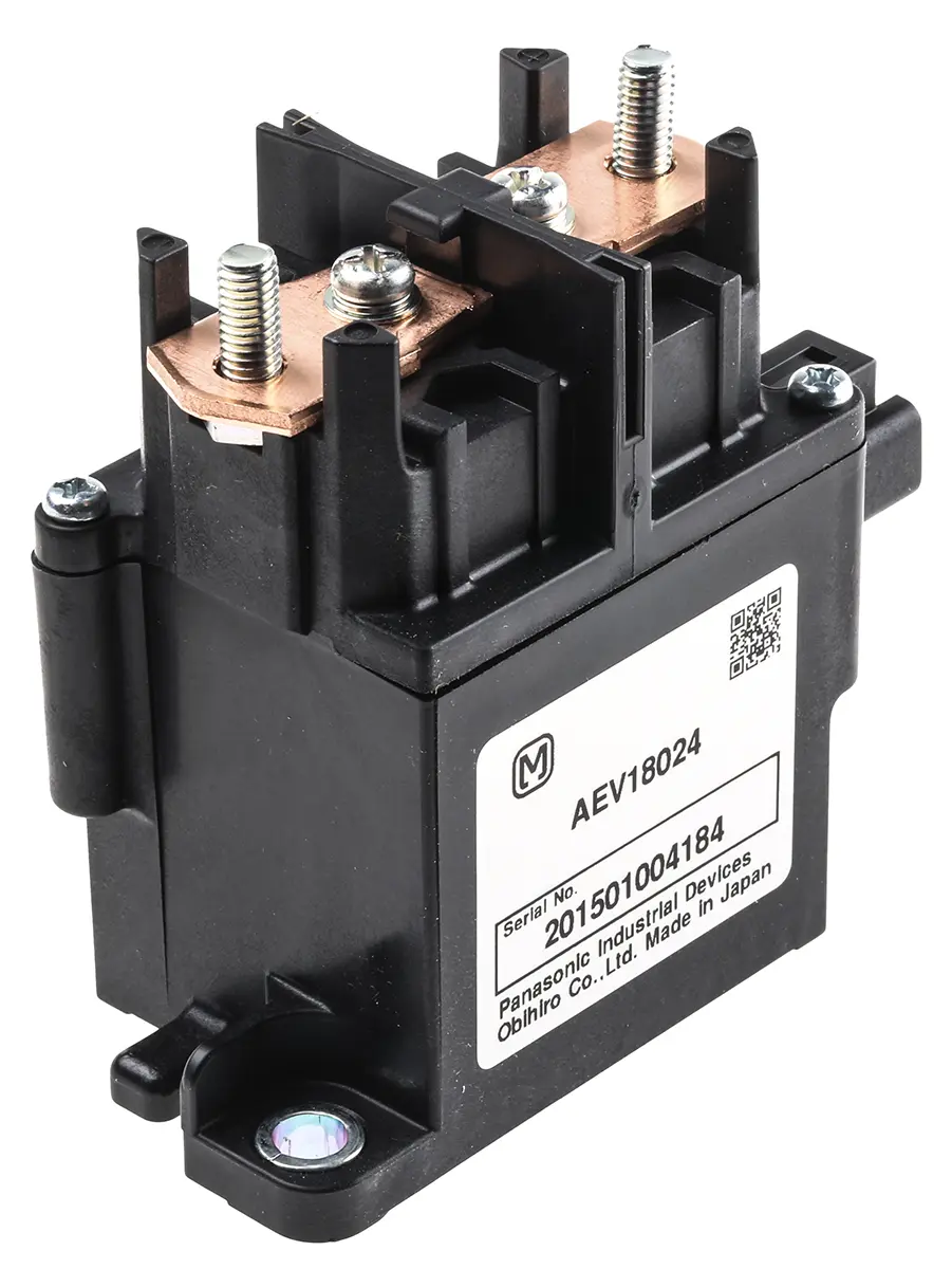 Produktfoto 1 von Panasonic Flanschmontage AEV Kfz-Relais 24V dc 80A 4.2 W 136 Ω SPST