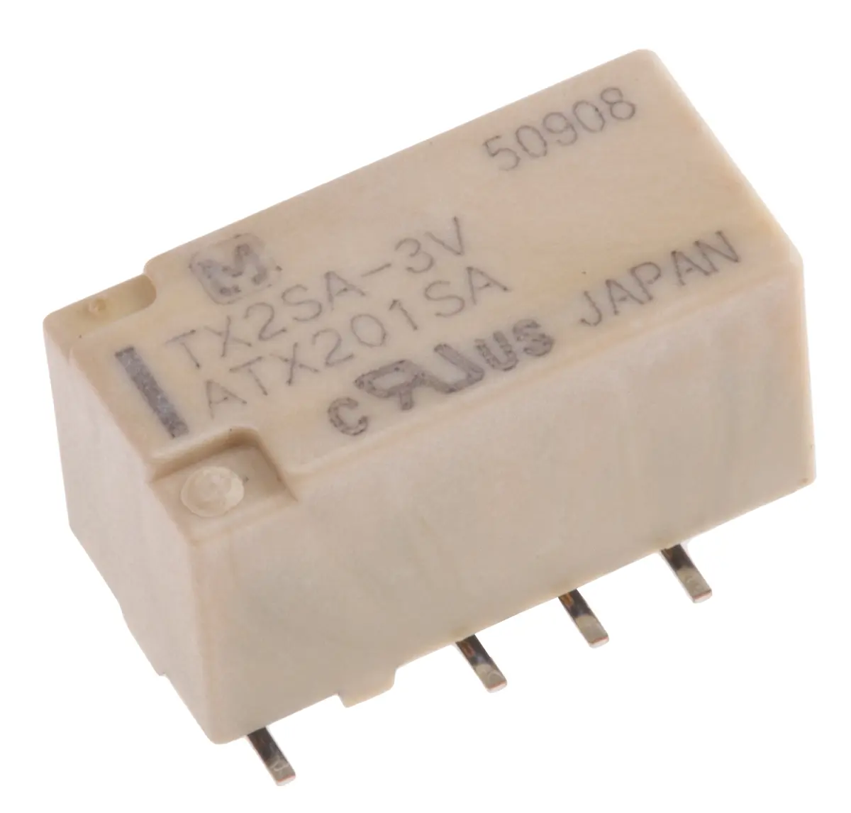 Produktfoto 1 von Panasonic G6K Signalrelais Oberfläche, 3V dc Spule, 2-poliger Umschalter, max. 2A, 220V ac / 220V dc, SMD