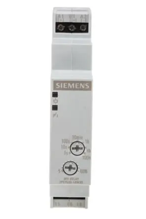 Produktfoto 1 von Siemens SIRIUS Zeitrelais, DIN-Hutschiene 12 to 240 V dc 12V ac, 240 V ac, 5 to 100 h, 0.05 to 100 s, 3 to 100 min, 1