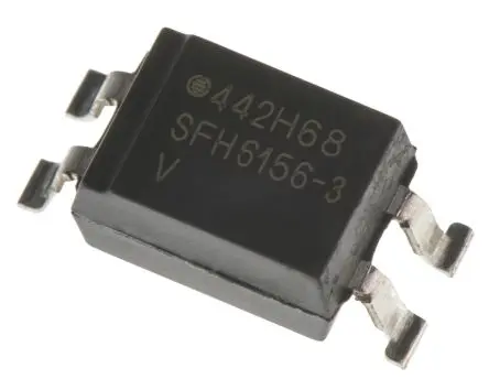 Produktfoto 1 von Vishay SFH Oberfläche 1 Optokoppler DC-In, 4-Pin SMD, Isolation 5300 V ac
