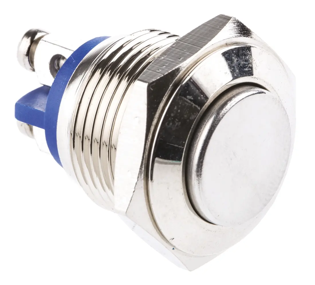 Produktfoto 1 von EOZ R Druckschalter Tastend Panel Ø 16.2 mm, SPST / 2 A 48 V dc 250 V ac, IP65