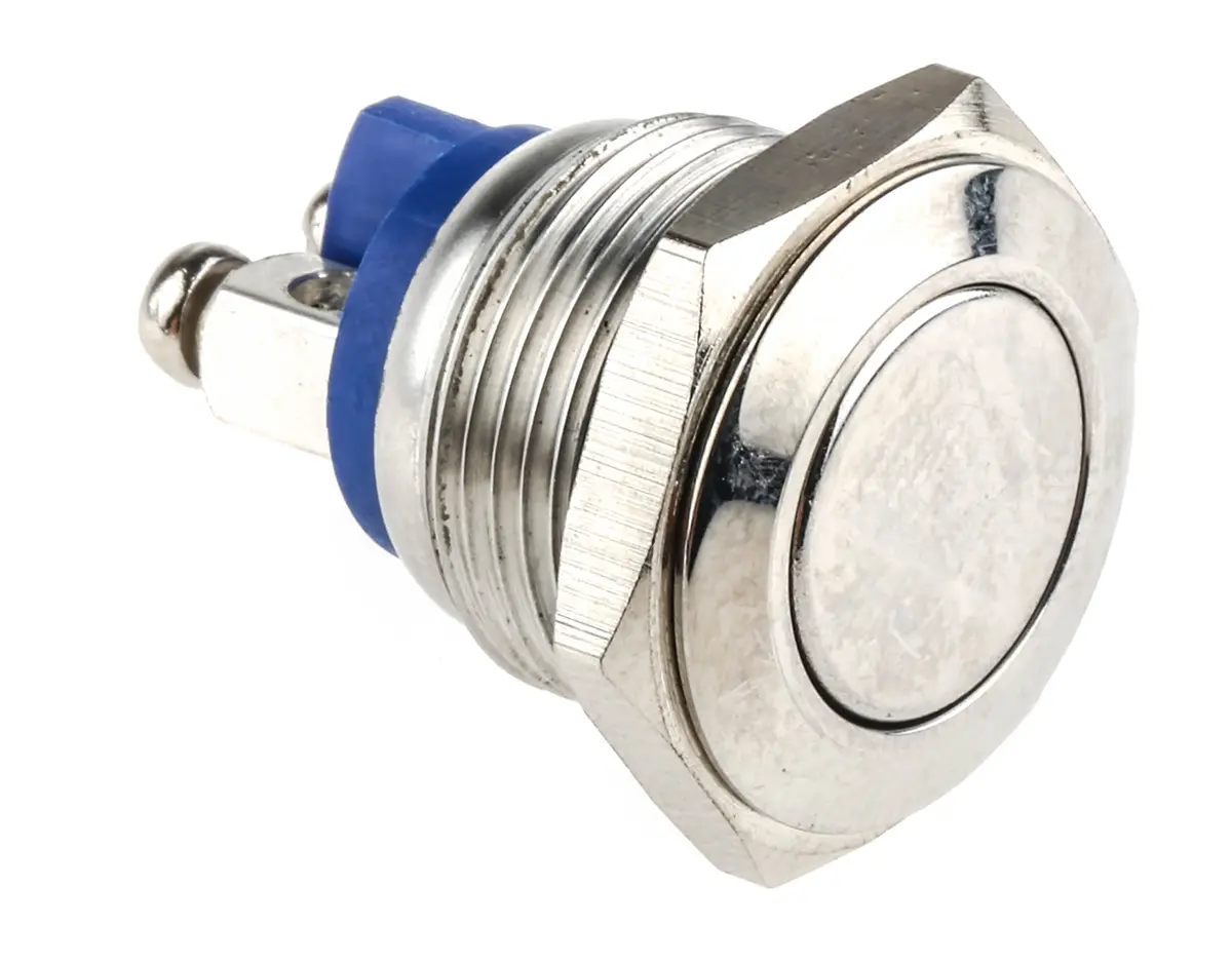 Produktfoto 1 von EOZ R Druckschalter Tastend Panel Ø 16.2 mm, SPST / 2 A 48 V dc 250 V ac, IP65