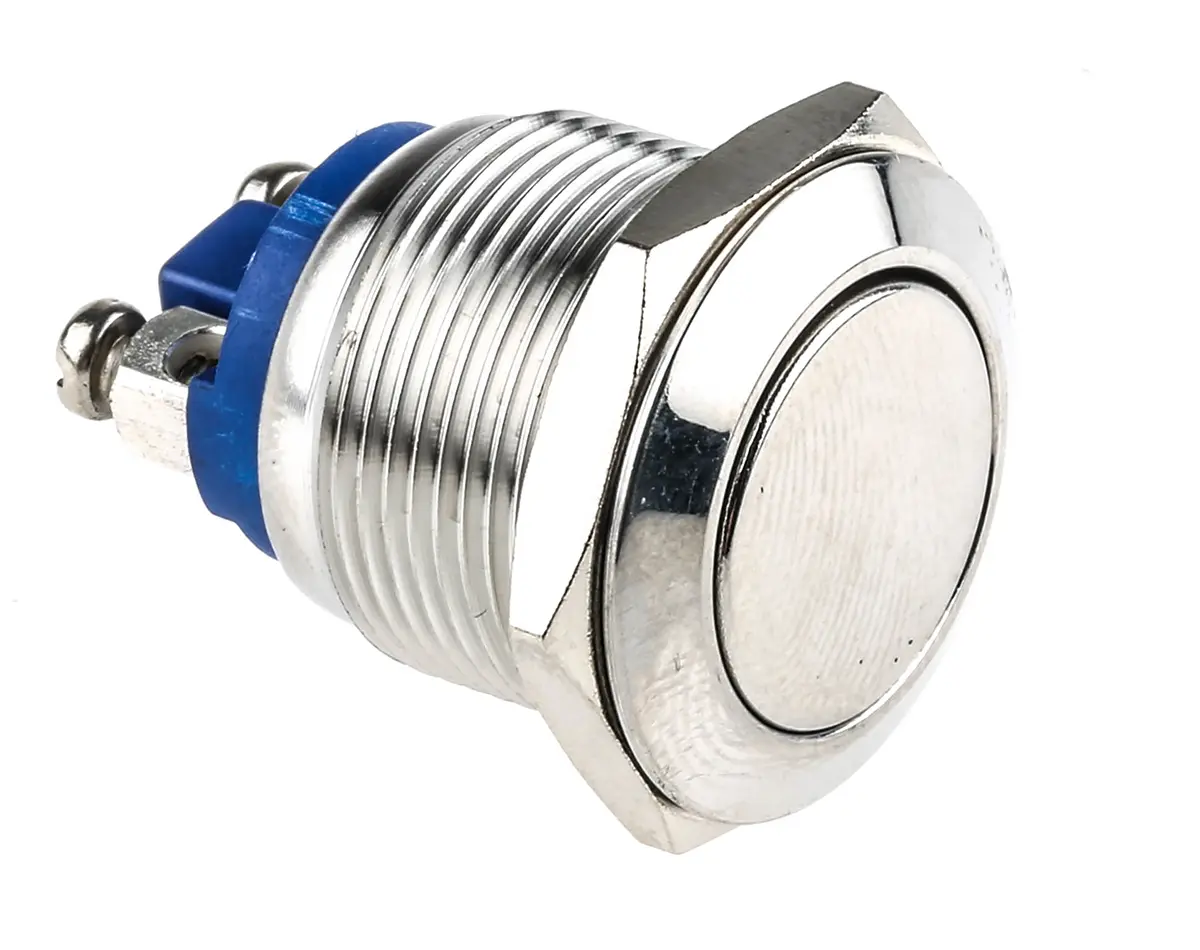 Produktfoto 1 von EOZ R Druckschalter Tastend Panel Ø 19.2 mm, SPST / 2 A 36 V dc 250 V ac, IP65