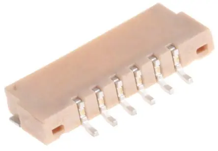 Produktfoto 1 von JAE Serie FI LVDS-Verbinder, Typ Oberfläche, Typ Steckerbuchse, Typ Lot, 6-polig, 1-reihig , gewinkelt, 1.25 mm