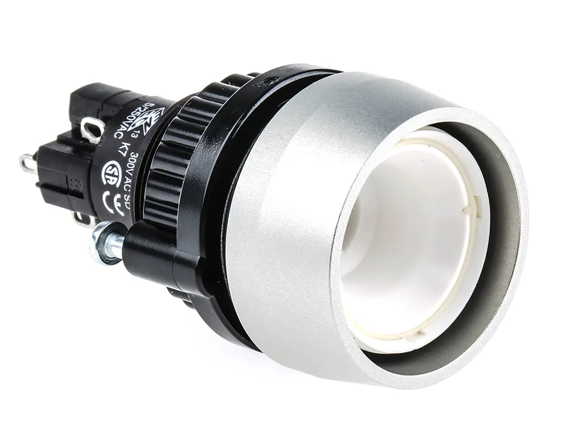 Produktfoto 1 von EAO 14 Druckschalter Beleuchtet Tastend Panel Ø 22.5 mm, 1-poliger Umschalter / 2 A 24 V dc 250 V ac, IP40