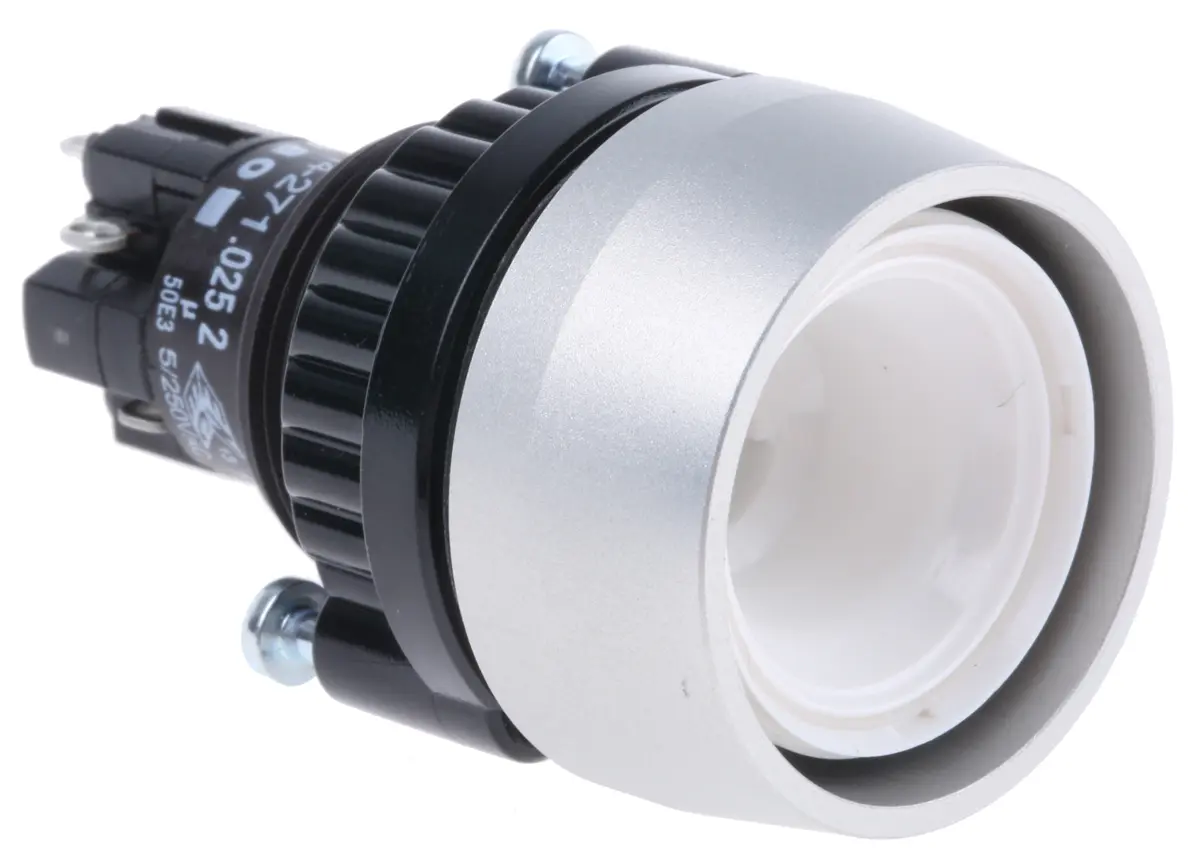 Produktfoto 1 von EAO 14 Druckschalter Beleuchtet Rastend Panel Ø 22.5 mm, 1-poliger Umschalter / 2 A 24 V dc 250 V ac, IP40