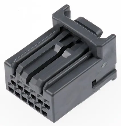 Produktfoto 1 von JAE MX34 Kfz-Steckverbinder, Kabel, Buchsengehäuse, Crimpbefestigung, Buchse, 12-polig, Grau / 2-reihig