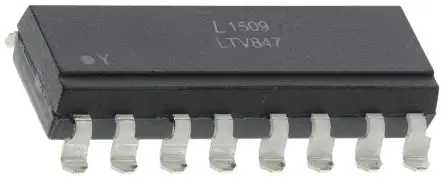Produktfoto 1 von Lite-On LTV Oberfläche 4 Optokoppler DC-In, 16-Pin PDIP, Isolation 5 kVrms