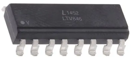 Produktfoto 1 von Lite-On LTV Oberfläche 4 Optokoppler DC-In, 16-Pin PDIP, Isolation 5 kVrms