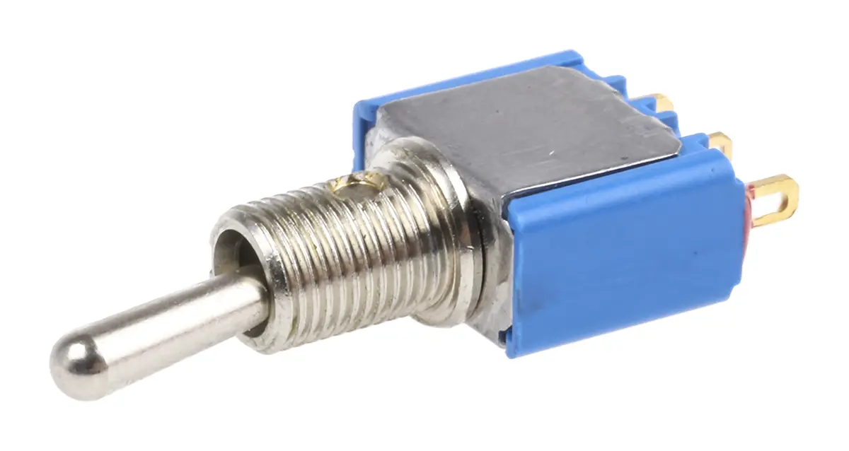 Produktfoto 1 von APEM Panel Kippschalter SPST, Ein-Ein, 24 V dc, 250 V ac, 400mA, Lötöse