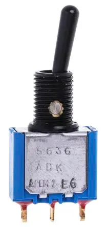 Produktfoto 1 von APEM Panel Kippschalter 1-poliger Umschalter, Ein-Ein, 24 V dc, 250 V ac, 4A, Lötöse