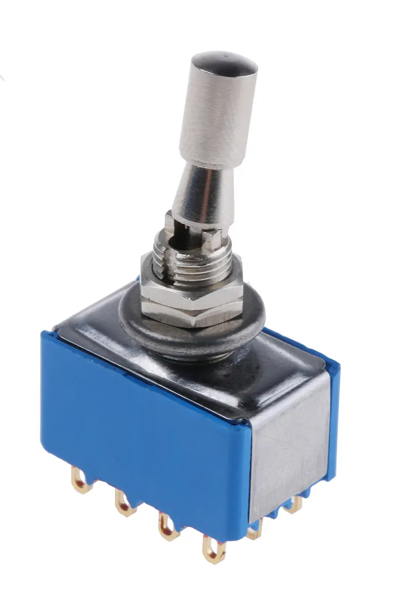 Produktfoto 1 von APEM Panel Kippschalter 4-poliger Schließer, Ein-Ein, 24 V dc, 250 V ac, 4A, Lötöse