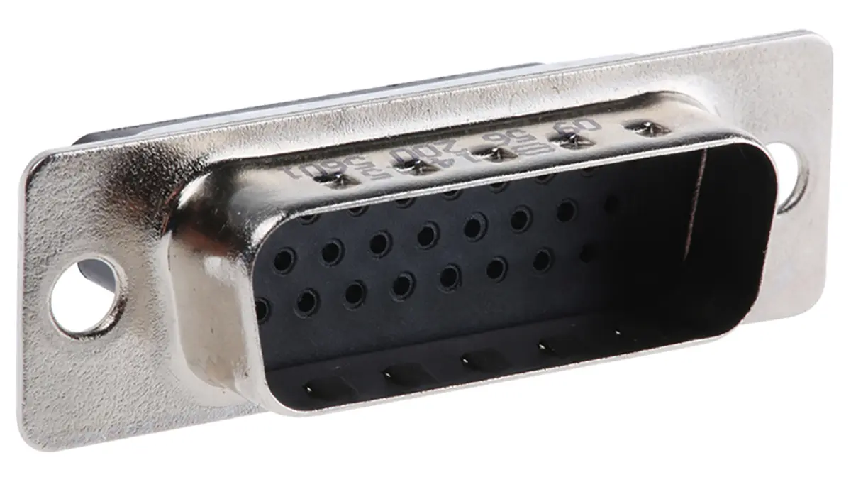 Produktfoto 1 von HARTING D-Sub D-Sub-Steckverbinder DS-2 Gerade, 26-polig 2.29 mm Raster, Kabel Stecker, mit Schraubverschluss