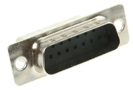 Produktfoto 1 von HARTING D-Sub D-Sub-Steckverbinder DS-2 Gerade, 15-polig, Kabel Stecker, mit 4 bis 40 UNC