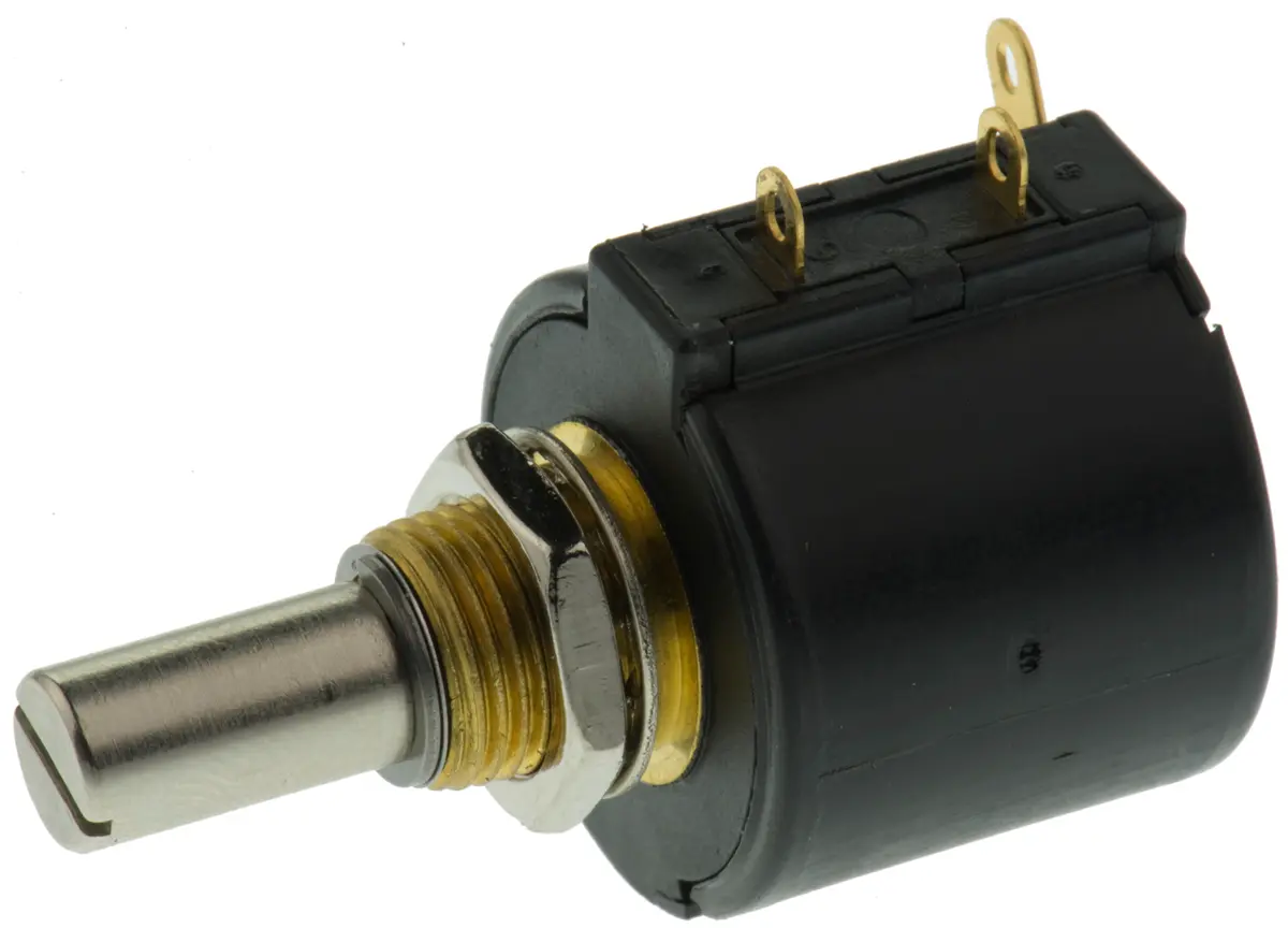 Bourns 3547, Tafelmontage 3-Gang  Dreh Potentiometer 1kΩ ±3% / 1W , Schaft-Ø 6,35 mm
