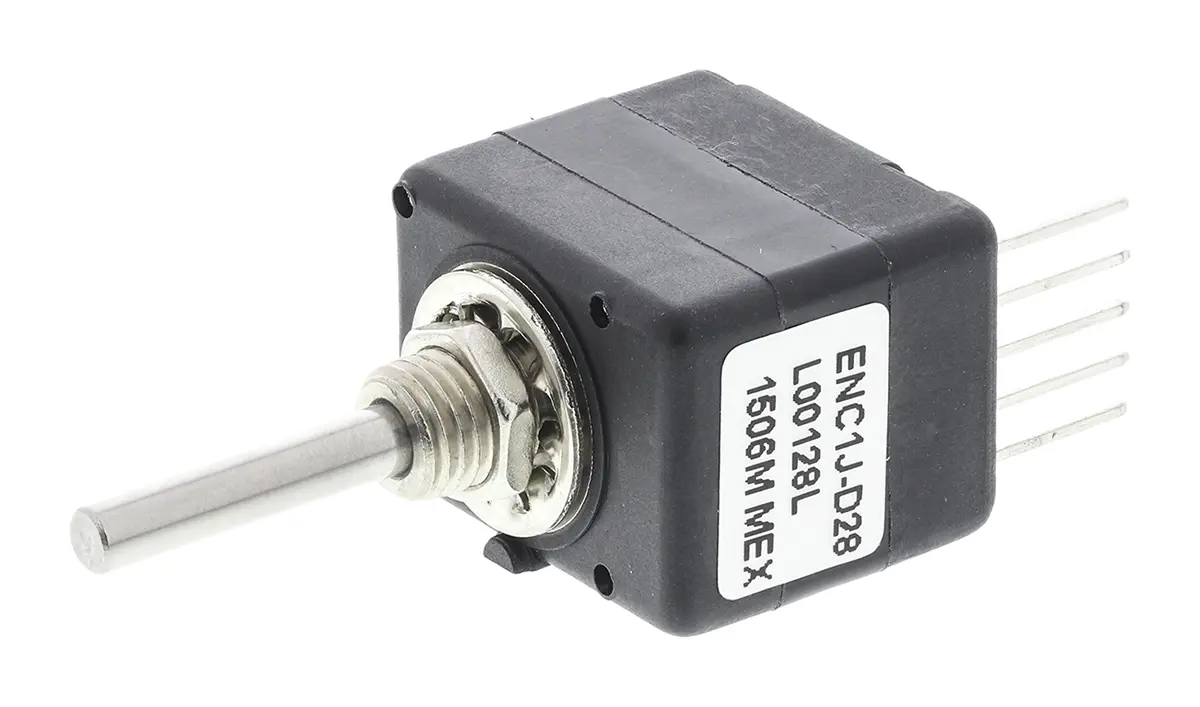 Produktfoto 1 von Bourns Optischer Encoder Optisch 128/U, 3000U/min, 5 VDC, Quadratur Vollwelle