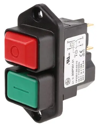 Produktfoto 1 von APEM 3000 Druckschalter Tastend, 2-poliger Umschalter / 16A, IP54