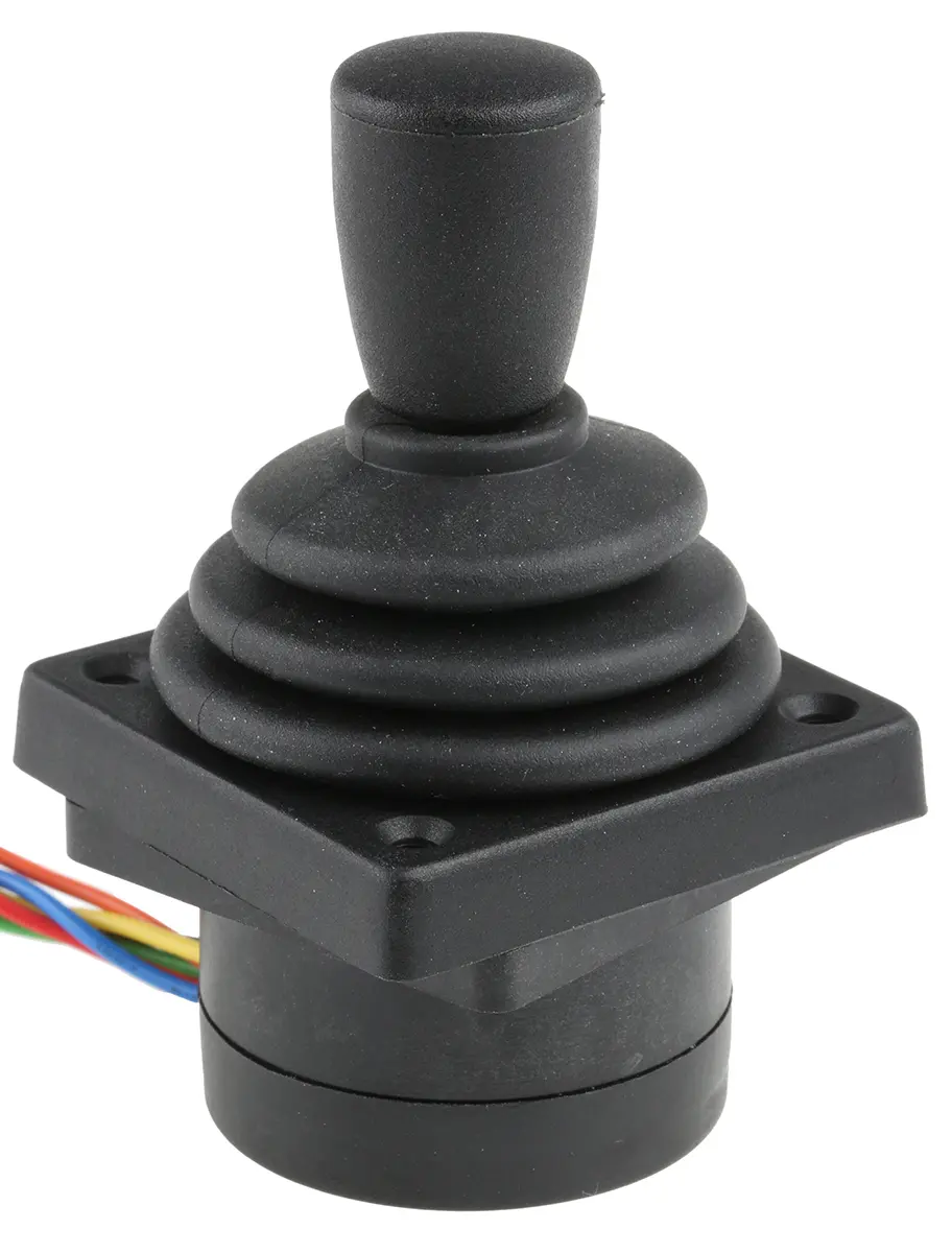 Produktfoto 1 von APEM Kontaktloser Joystick, 2-Achsen Hall Effekt, 5V / 40 mA @ 5 V dc, IP 65 Griff Typ Konisch