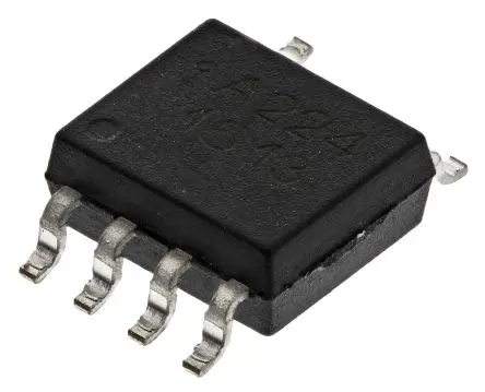 Produktfoto 1 von Broadcom ACPL Oberfläche 2 Optokoppler AC-In, 8-Pin SOIC, Isolation 3000 V ac
