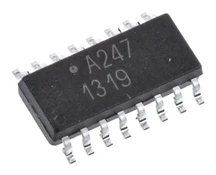 Produktfoto 1 von Broadcom ACPL, AEC-Q100 Oberfläche 2 Optokoppler DC-In, 16-Pin SOIC, Isolation 3.75 kV