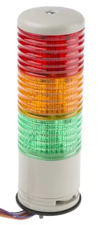 Produktfoto 1 von Schneider Electric Harmony XVC6 LED Signalturm Summer 3-stufig Linse Grün, Rot, Gelb Dauer, Filament/Warnsummer 200.8 mm