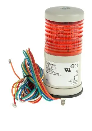 Produktfoto 1 von Schneider Electric Harmony LED Signalturm Keine Summer-Komponente 1-stufig Linse Rot 24V ac/dc Dauer Oberfläche 100.5 mm