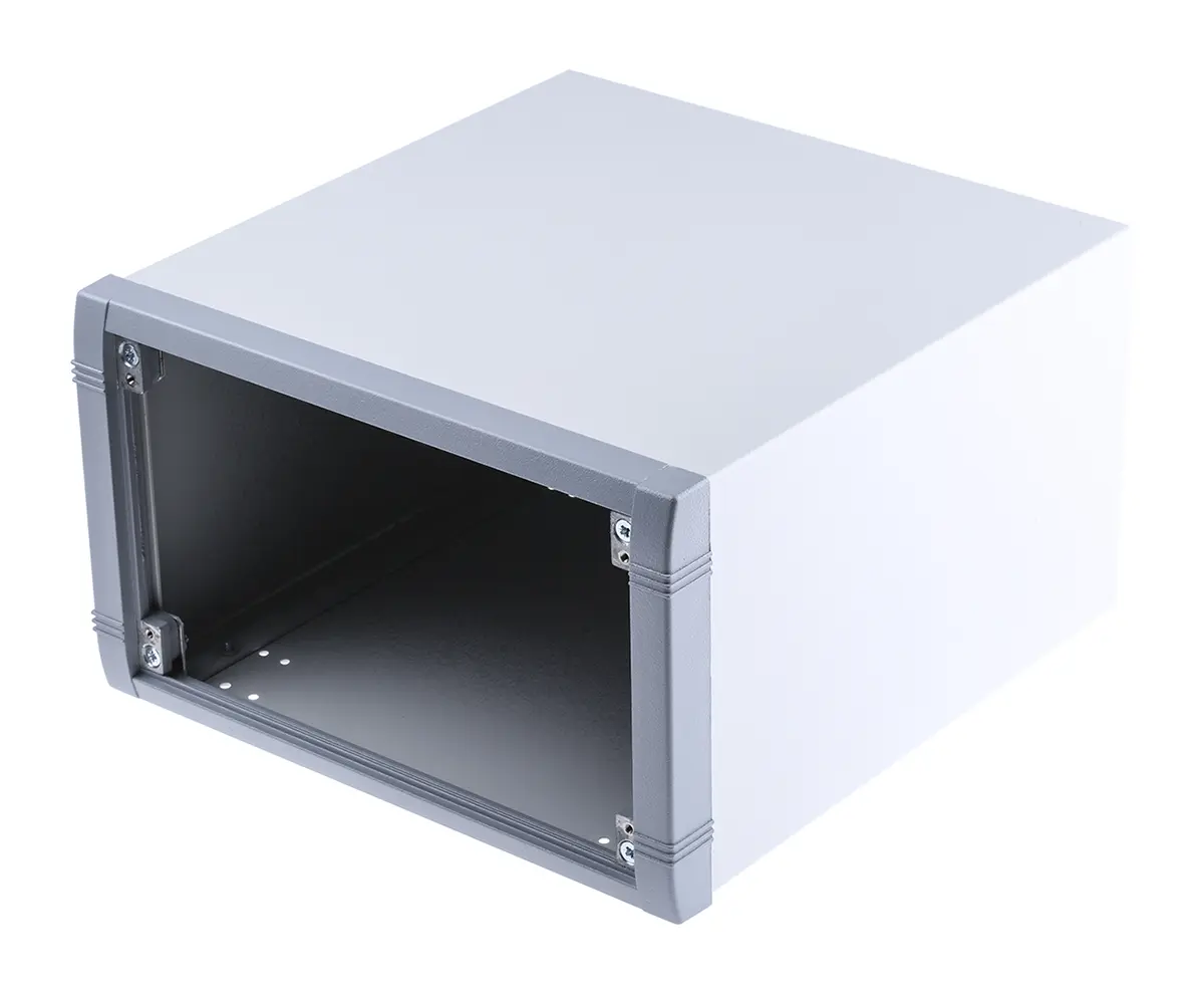 Produktfoto 1 von METCASE, Schalengehäuse, Grau, Aluminium, IP40 150 mm, 260 mm, 250 mm, Unimet