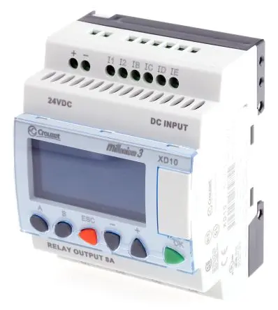 Produktfoto 1 von Crouzet Millenium 3 Logikmodul, 6 Eing. Relais Ausg.Typ Analog Eing.Typ