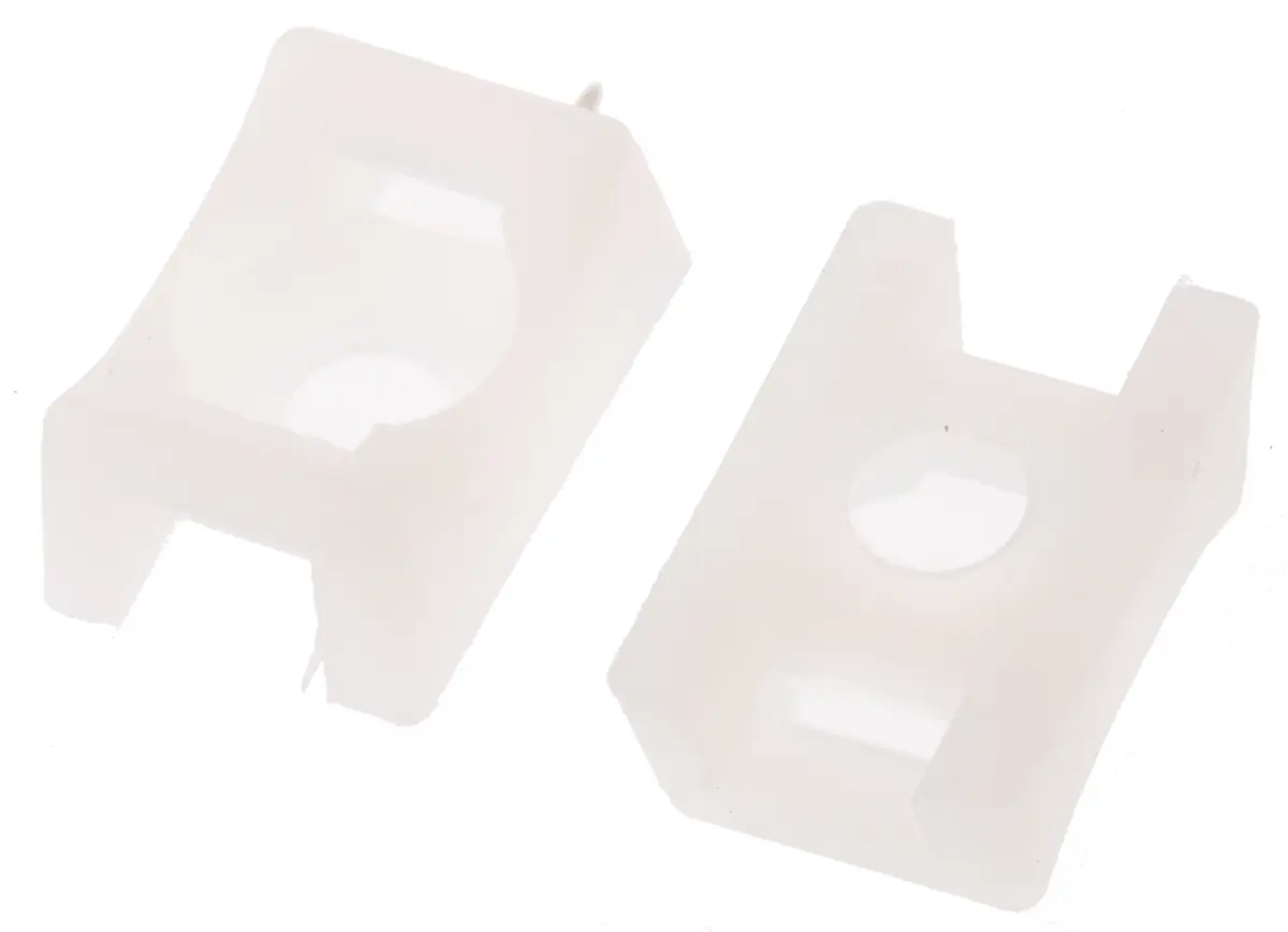 Produktfoto 1 von Legrand ColringTM Befestigungssockel, Nylon 6.6 farblos, Schwarz 15 mm x 10 mm