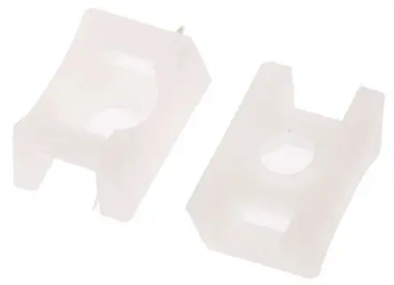Produktfoto 1 von Legrand ColringTM Befestigungssockel, Nylon 6.6 farblos, Schwarz 15 mm x 10mm