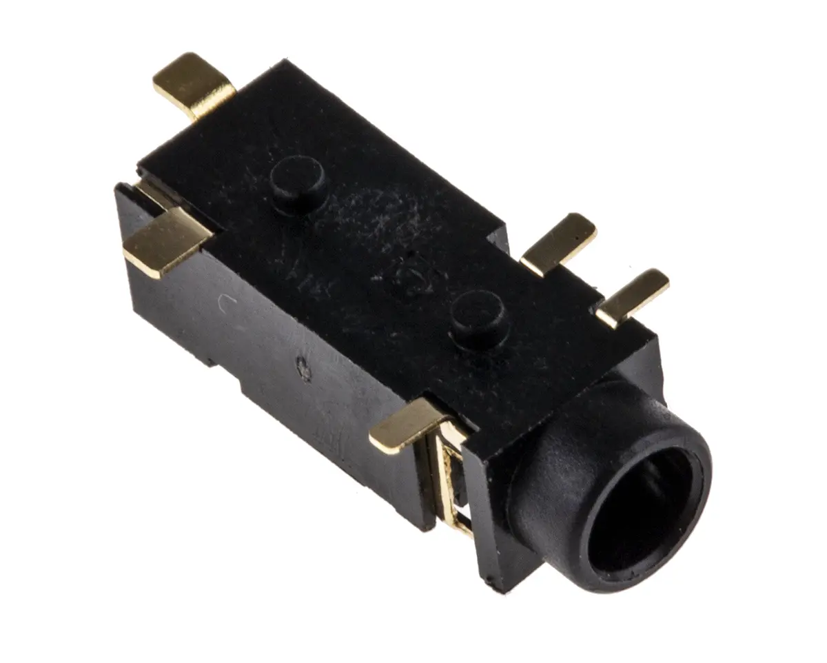 Produktfoto 1 von Switchcraft Klinkenstecker 3.5 mm gewinkelt SMD Buchse 1 Stereo 3A Lot