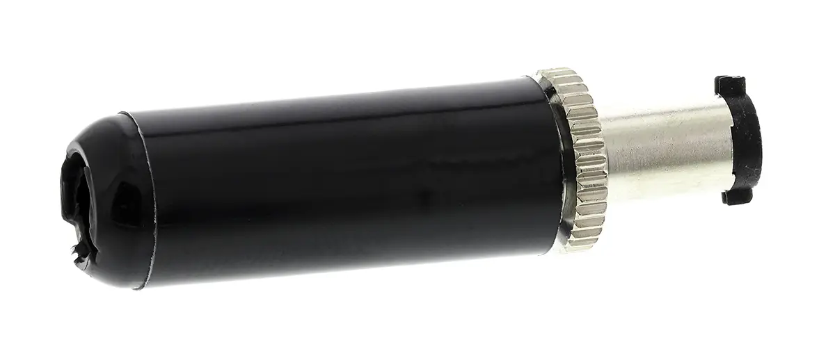 Produktfoto 1 von Switchcraft Gerade Hohlstecker DC-Stecker Nickel 5A 250 V, Innen-Ø 2.5 mm x 37 mm, 2.5 mm Stift, Kabel