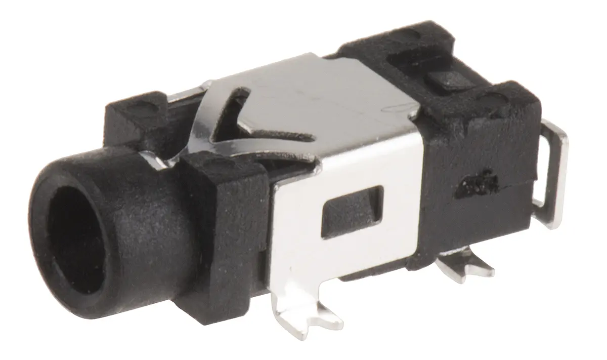 Produktfoto 1 von Switchcraft Klinkenstecker 2.5 mm gewinkelt SMD Buchse 1 Stereo 3A Lot
