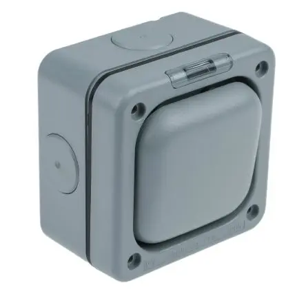 Produktfoto 1 von MK Electric Masterseal Lichtschalter Lichtschalter 1-teilig, 1-polig, 2 Wege Grau IP66 10A, Polycarbonat